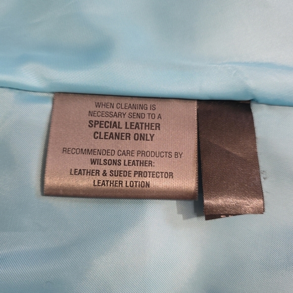 Wilsons Womens Leather Jacket Sz XL Y2K Style BROWN w/ Teal Liner - Picture 4 of 15